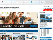 Tablet Screenshot of insuranceunlimitedcolorado.com